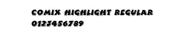 Fuente comix highlight regular.ttf
