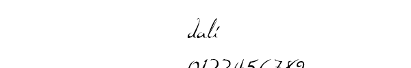 Fuente dali.ttf