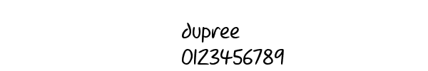 Fuente dupree.ttf