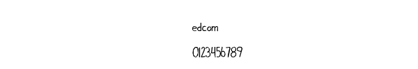 Fuente edcom.ttf