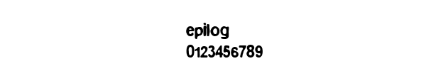 Fuente epilog.ttf