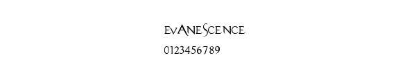 Fuente evanescence.ttf
