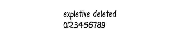 Fuente expletive deleted.ttf