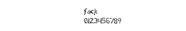 Fuente fack.ttf