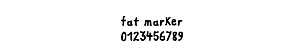Fuente fat marker.TTF