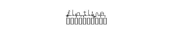 Fuente flatline.ttf
