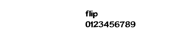 Fuente flip.ttf