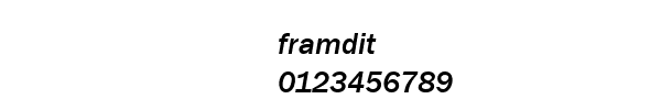 Fuente framdit.ttf