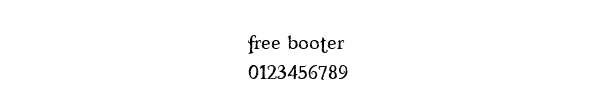 Fuente free booter.ttf