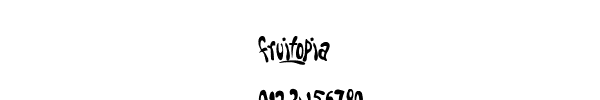 Fuente fruitopia.ttf