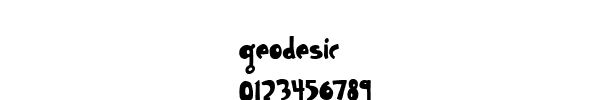 Fuente geodesic.ttf