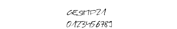 Fuente gesimp21.ttf