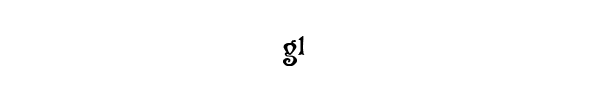 Fuente gl.ttf