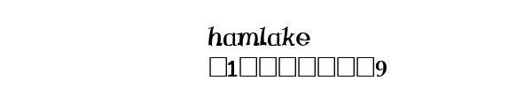 Fuente hamlake.ttf