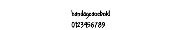 Fuente handageaoebold.ttf