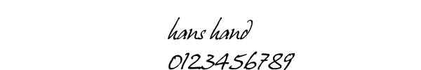 Fuente hans hand.TTF