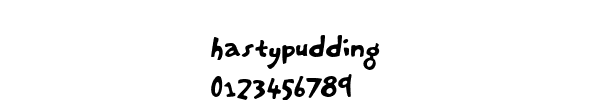 Fuente hastypudding.ttf