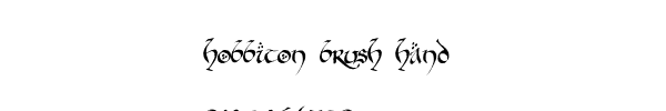 Fuente hobbiton brush hand.ttf