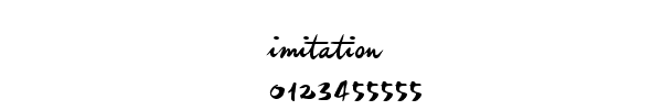 Fuente imitation.TTF