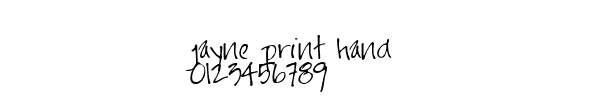Fuente jayne print hand.ttf