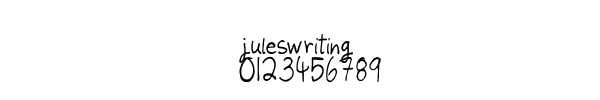 Fuente juleswriting.TTF