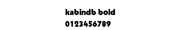 Fuente kabindb bold.ttf