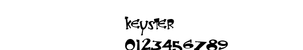 Fuente keyster.ttf