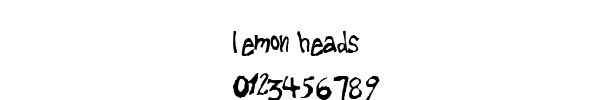 Fuente lemon heads.ttf