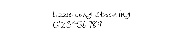 Fuente lizzie long stocking.ttf