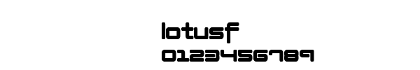 Fuente lotusf.ttf