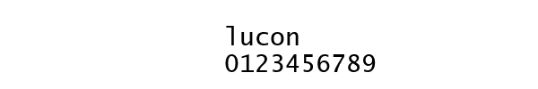 Fuente lucon.ttf