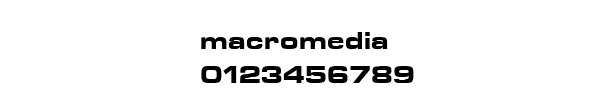 Fuente macromedia.TTF