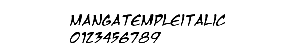 Fuente mangatempleitalic.ttf