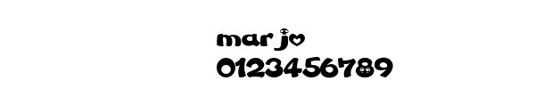 Fuente marjo.ttf