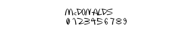 Fuente mcdonalds.ttf