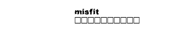 Fuente misfit.ttf
