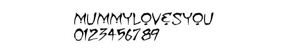 Fuente mummylovesyou.ttf