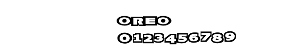 Fuente oreo.ttf
