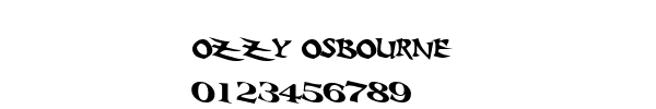 Fuente ozzy osbourne.TTF