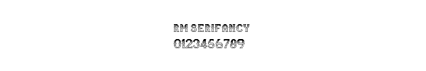 Fuente rm serifancy.ttf