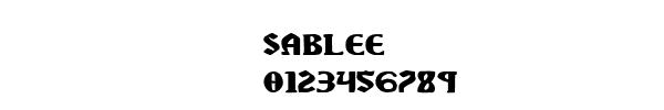 Fuente sablee.ttf