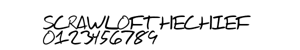 Fuente scrawlofthechief.ttf