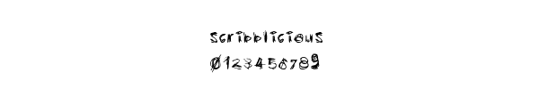 Fuente scribblicious.ttf