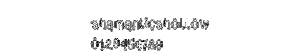 Fuente shamanticshollow.ttf