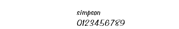 Fuente simpson.TTF