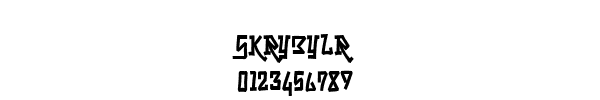 Fuente skrybylr.ttf