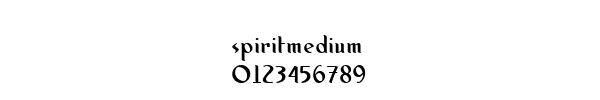 Fuente spiritmedium.ttf