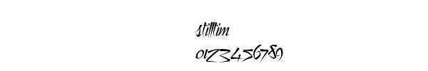 Fuente stilltim.ttf
