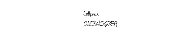 Fuente tallpaul.ttf