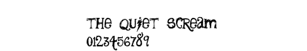 Fuente the_quiet_scream.ttf